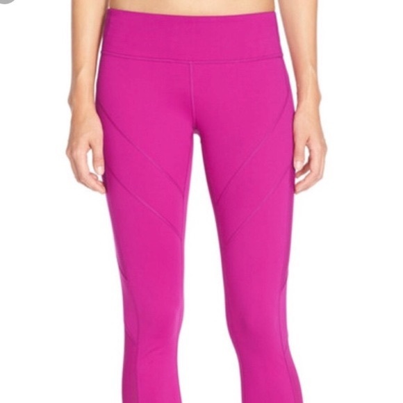 EUC✨ Fuchsia Zella Moto Mesh Active Leggings - Picture 7 of 7